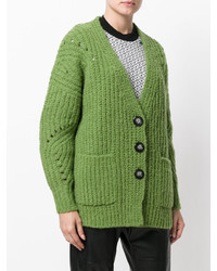 Cardigan en tricot vert Isabel Marant