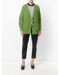 Cardigan en tricot vert Isabel Marant