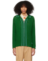 Cardigan en tricot vert Marni