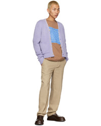 Cardigan en tricot violet clair Jacquemus