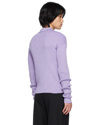 Cardigan en tricot violet clair Acne Studios