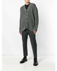 Cardigan gris foncé Jil Sander