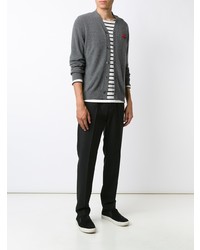 Cardigan gris foncé Comme Des Garcons Play