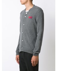 Cardigan gris foncé Comme Des Garcons Play