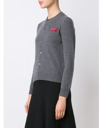 Cardigan gris foncé Comme Des Garcons Play