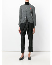 Cardigan gris foncé Comme Des Garcons Play