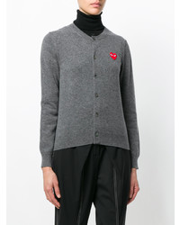 Cardigan gris foncé Comme Des Garcons Play