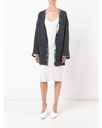 Cardigan gris foncé Christopher Kane