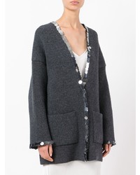 Cardigan gris foncé Christopher Kane