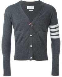 Cardigan gris foncé Thom Browne