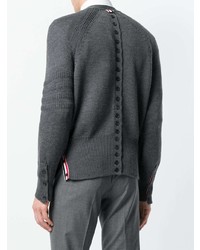 Cardigan gris foncé Thom Browne