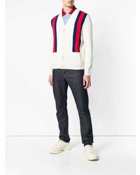 Cardigan imprimé blanc Gucci