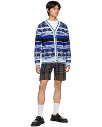 Cardigan imprimé bleu marine Ahluwalia