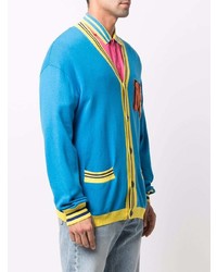 Cardigan imprimé bleu Moschino