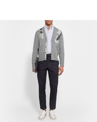 Cardigan imprimé gris Thom Browne