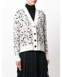 Cardigan imprimé léopard blanc Proenza Schouler