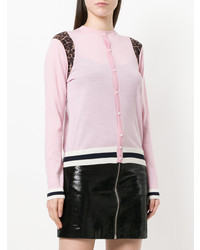 Cardigan imprimé léopard rose Dsquared2