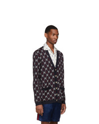 Cardigan imprimé multicolore Gucci