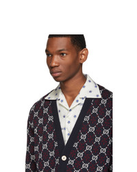 Cardigan imprimé multicolore Gucci