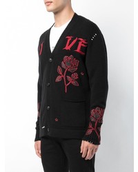 Cardigan imprimé noir Amiri