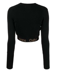 Cardigan imprimé noir Calvin Klein Jeans