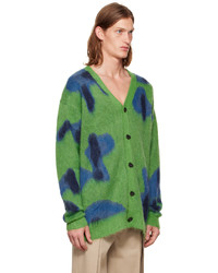 Cardigan imprimé vert T/SEHNE