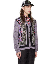 Cardigan imprimé violet clair Anna Sui