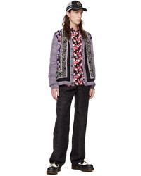 Cardigan imprimé violet clair Anna Sui