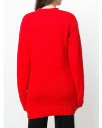 Cardigan long rouge Cashmere In Love