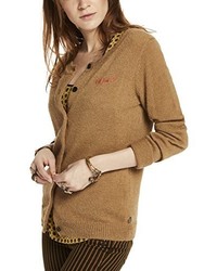 Cardigan marron clair Maison Scotch