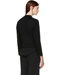 Cardigan noir Issey Miyake