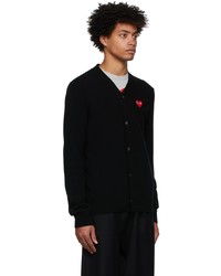 Cardigan noir Comme Des Garcons Play