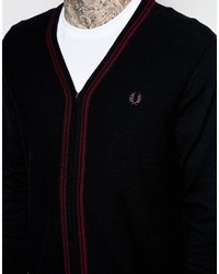 Cardigan noir Fred Perry