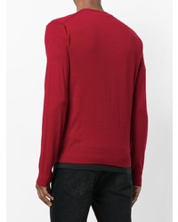 Cardigan rouge DSQUARED2