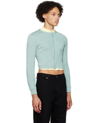 Cardigan vert menthe Eckhaus Latta