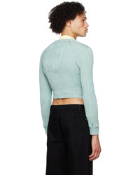 Cardigan vert menthe Eckhaus Latta