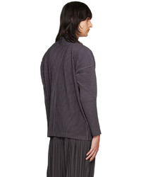 Cardigan violet Homme Plissé Issey Miyake