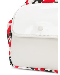 Cartable en cuir blanc Carmina Campus