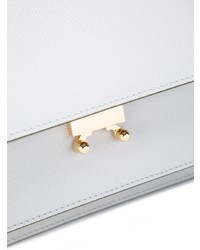 Cartable en cuir blanc Marni