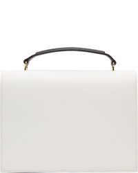 Cartable en cuir blanc