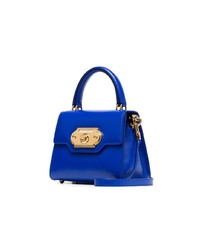 Cartable en cuir bleu Dolce & Gabbana