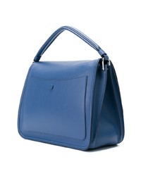 Cartable en cuir bleu Tod's