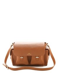 Cartable en cuir bordeaux Karen Walker