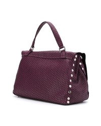 Cartable en cuir bordeaux Zanellato