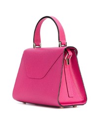 Cartable en cuir fuchsia Valextra