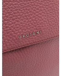 Cartable en cuir fuchsia Orciani