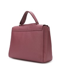 Cartable en cuir fuchsia Orciani