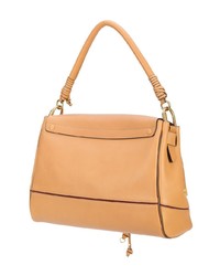 Cartable en cuir marron clair Chloé