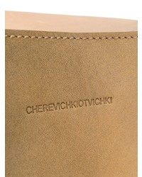Cartable en cuir marron clair Cherevichkiotvichki