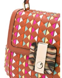 Cartable en cuir multicolore Serapian